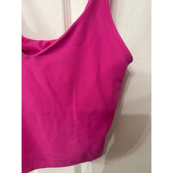 Lululemon Sonic Pink Align Light Support Cropped Tank Top, sz 6 - Picture 6 of 8